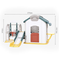 Детский домик с горкой и качелями inSPORTline Housino