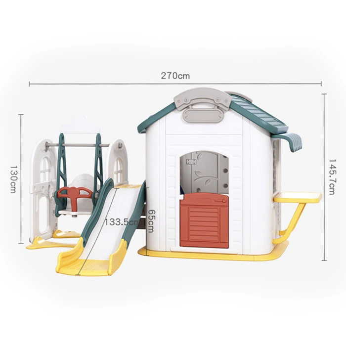 Детский домик с горкой и качелями inSPORTline Housino