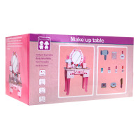 Деревянный туалетный столик с табуретом для девочек