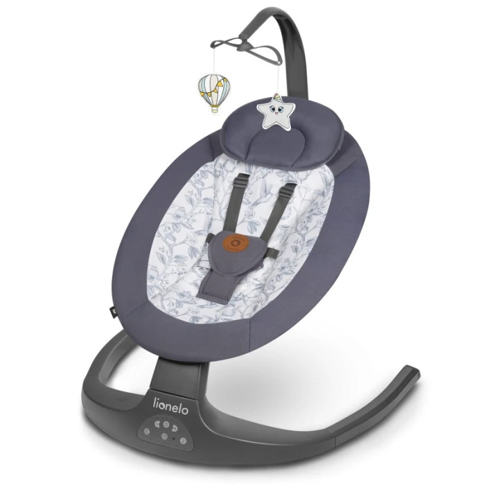 Кресло-качели Lionelo RALF GREY WHITE