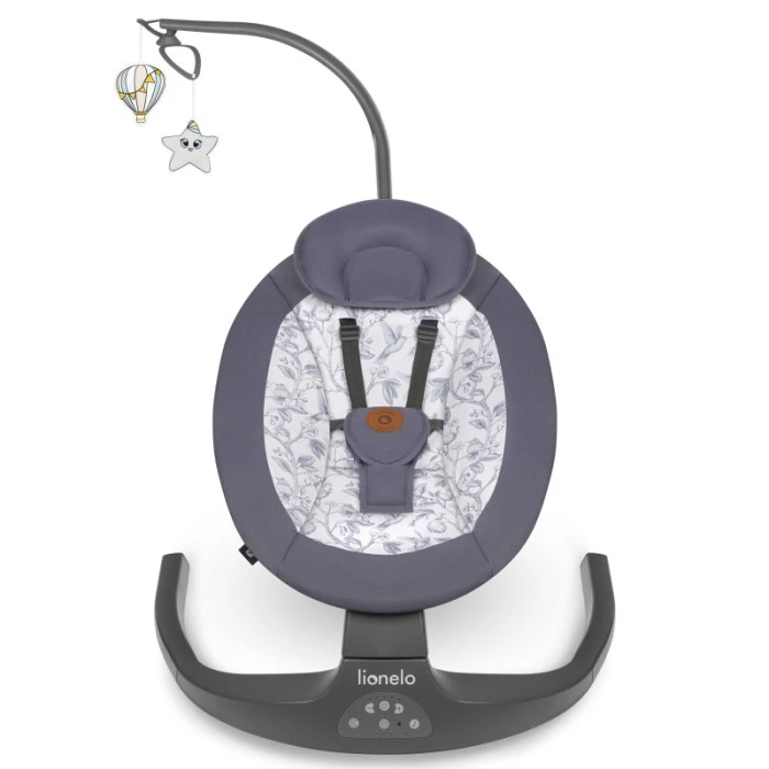 Кресло-качели Lionelo RALF GREY WHITE