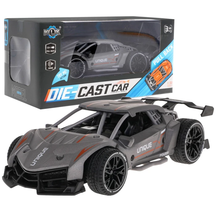 УНИКАЛЬНАЯ игрушечная машинка для детей 3+ Модель 1:32 + Металлический корпус + Резиновые колеса + Pull Back Drive + Звуки