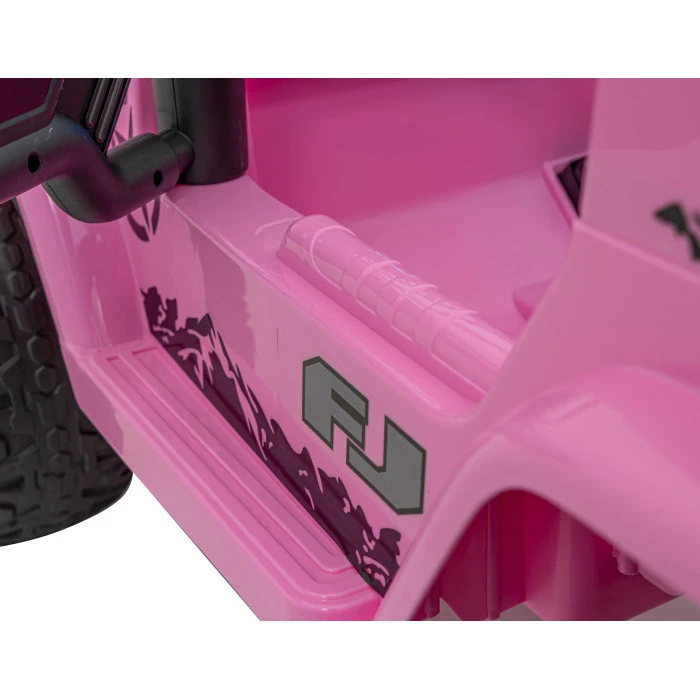 Toyota FJ Cruiser для дітей рожевий + пульт дистанційного керування + повний привід + LED аудіо + EVA + Free Start