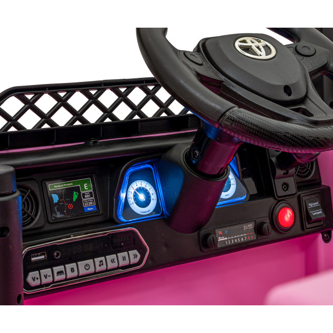 Toyota FJ Cruiser для детей розовый + пульт дистанционного управления + полный привод + LED аудио + EVA + Free Start