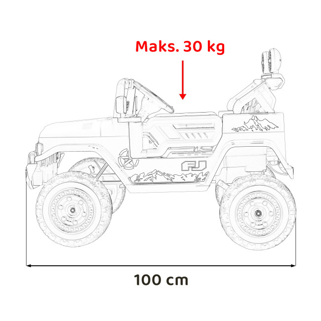 Toyota FJ Cruiser для детей розовый + пульт дистанционного управления + полный привод + LED аудио + EVA + Free Start