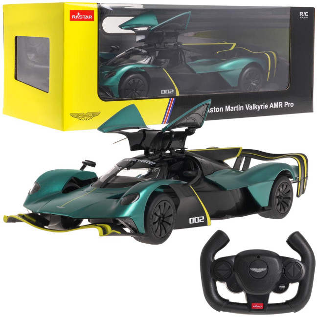 Машинка на радиоуправлении 1:14 Aston Martin Valkyrie AMR Pro Dark Green RASTAR