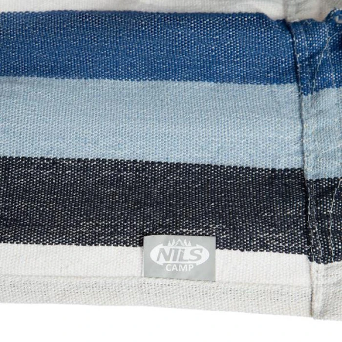 Гамак-крісло підвісне одномісне NILS CAMP NC3107, 103 х 99 см - синьо-біле