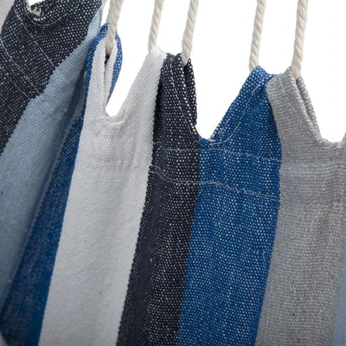 Гамак-крісло підвісне одномісне NILS CAMP NC3107, 103 х 99 см - синьо-біле