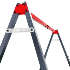 Каркас для гойдалки K-SPORT КSОZ015, 247 х 164 х 206 см - сіро-червоний