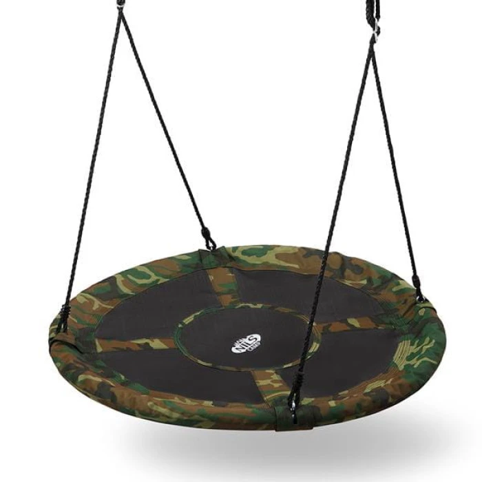 Гойдалка-гніздо кругла NB5032 NILS CAMP, 110 см - камуфляжна