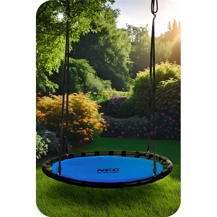 Гойдалка Neo-Sport Гніздо лелеки Swingo 120 см, синя