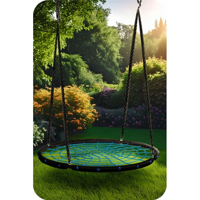 Гойдалка Neo-Sport NS-104 Гніздо лелеки 100 см, блакитний