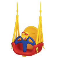 Качели Eduplay 3-в-1 Do Re Mi с погремушкой, 130 х 162 см - разноцветная