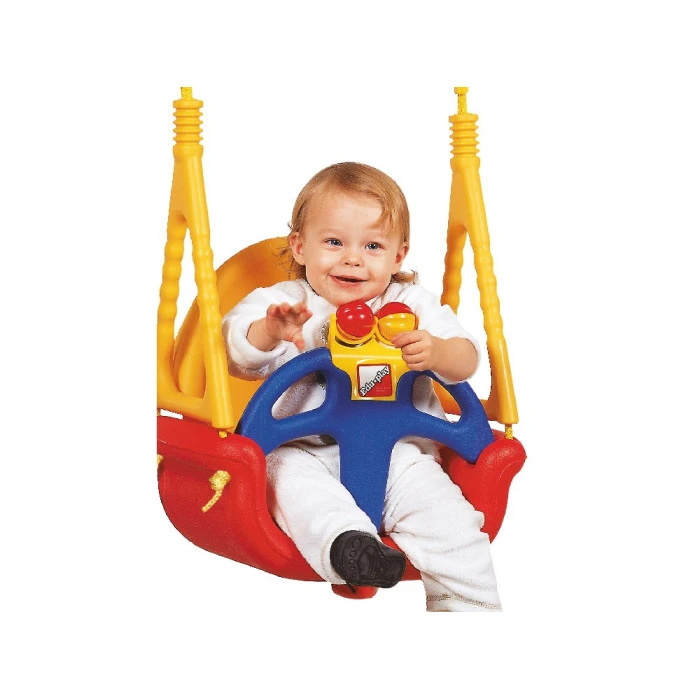 Качели Eduplay 3-в-1 Do Re Mi с погремушкой, 130 х 162 см - разноцветная