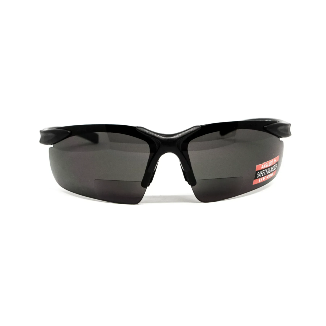 Окуляри захисні біфокальні Global Vision Apex Bifocal +2.0, сірі