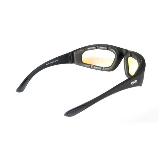 Очки защитные хромированные Global Vision KickBack Photochromic Anti Fog, синие