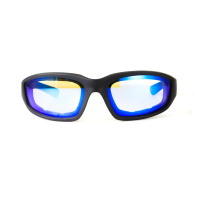 Очки защитные хромированные Global Vision KickBack Photochromic Anti Fog, синие