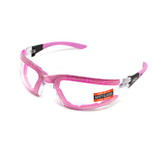 Окуляри захисні з ущільнювачем Global Vision Ruthless Purple Anti-Fog, прозорі