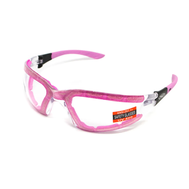 Очки защитные с уплотнителем Global Vision Ruthless Purple Anti-Fog, прозрачные