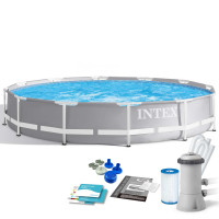 Бассейн каркасный 9в1 INTEX 26712GN, 366 x 76 см
