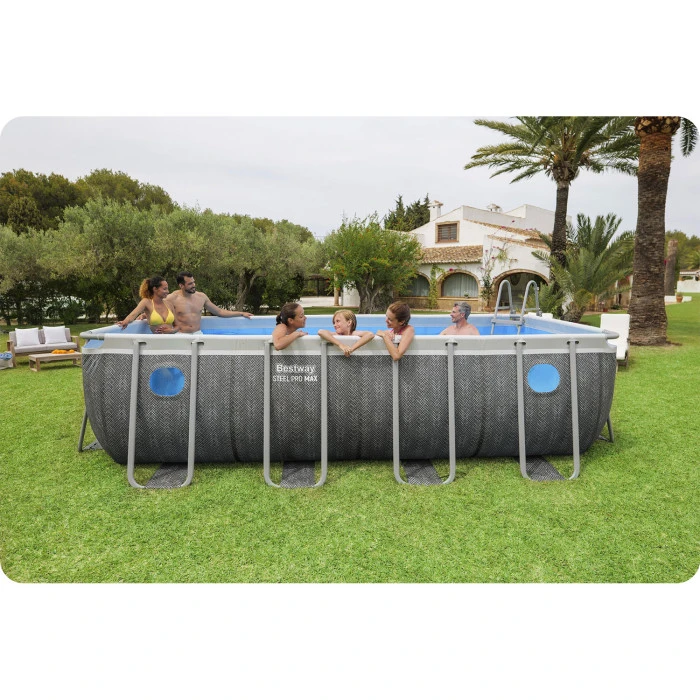 Басейн каркасний прямокутний 10в1 Bestway 561MB, 488 x 244 x 122 см