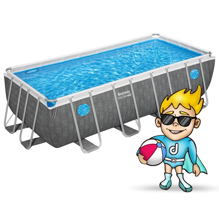 Басейн каркасний прямокутний 10в1 Bestway 561MB, 488 x 244 x 122 см