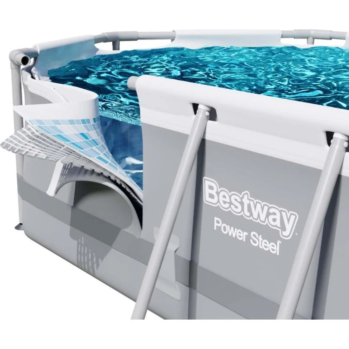 Бассейн каркасный овальный 18в1 Bestway 56448 Power Steel, 488 x 305 см