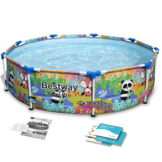 Бассейн каркасный детский Steel Pro Animals of the World Bestway 5612F 274x66 см