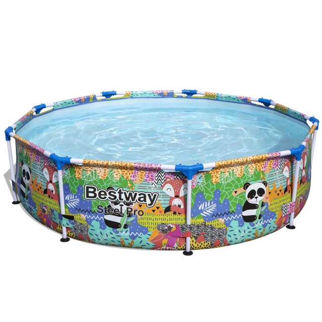 Бассейн каркасный детский Steel Pro Animals of the World Bestway 5612F 274x66 см