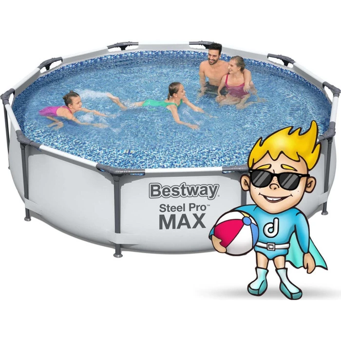 Басейн каркасний 4в1 Bestway 56406 Steel Pro 305 см