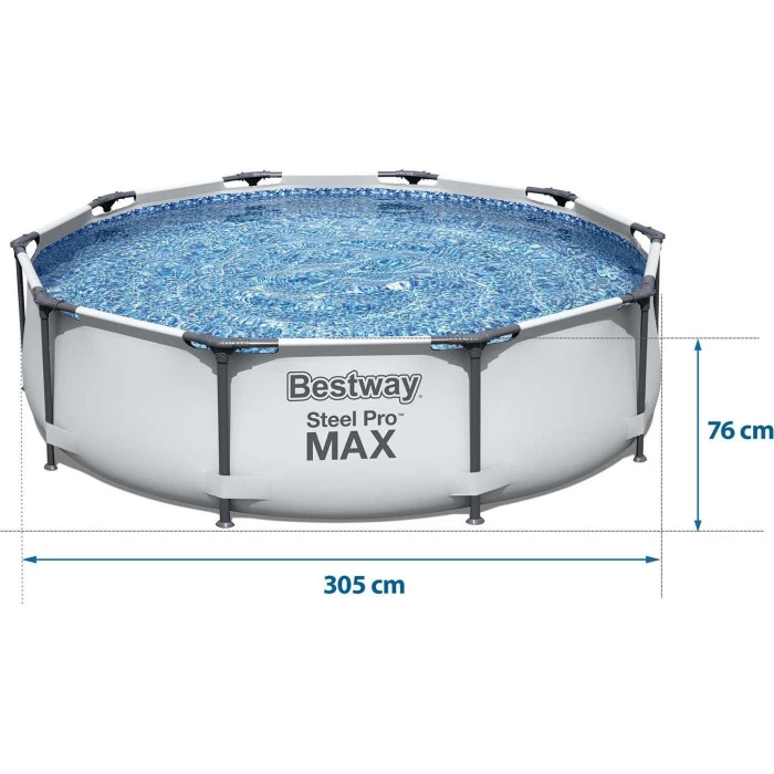 Басейн каркасний 4в1 Bestway 56406 Steel Pro 305 см