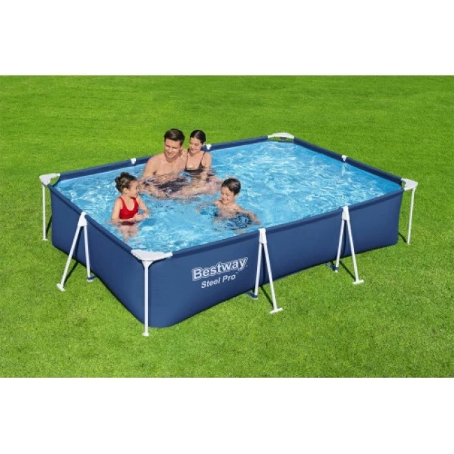 Басейн каркасний прямокутний Bestway Steel Pro Frame, 300 x 201 x 66 см