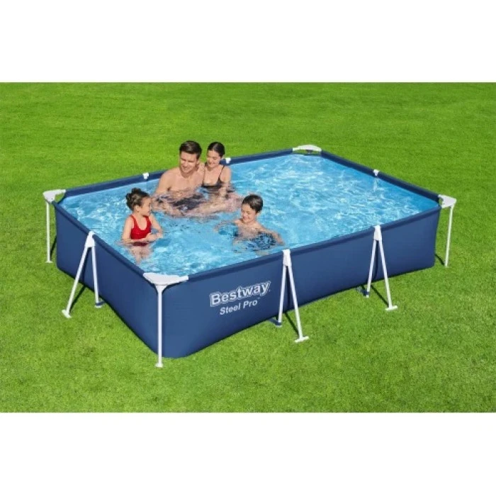 Басейн каркасний прямокутний Bestway Steel Pro Frame, 300 x 201 x 66 см