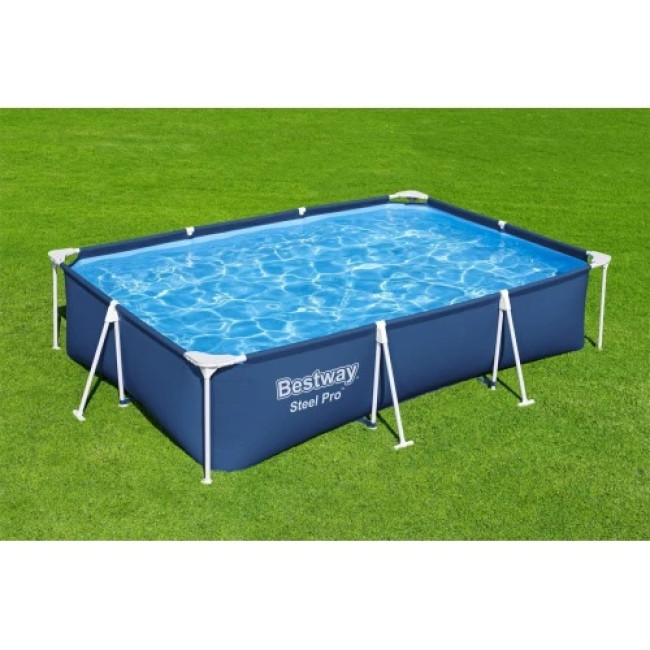 Басейн каркасний прямокутний Bestway Steel Pro Frame, 300 x 201 x 66 см