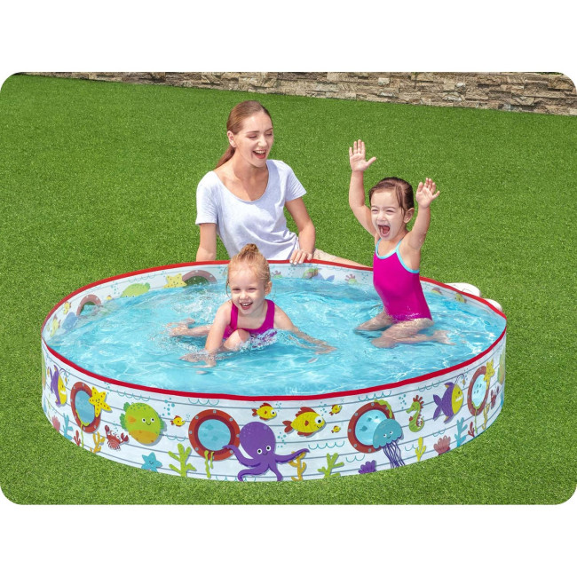 Бассейн детский Рыбки Bestway 55029 152х25 см
