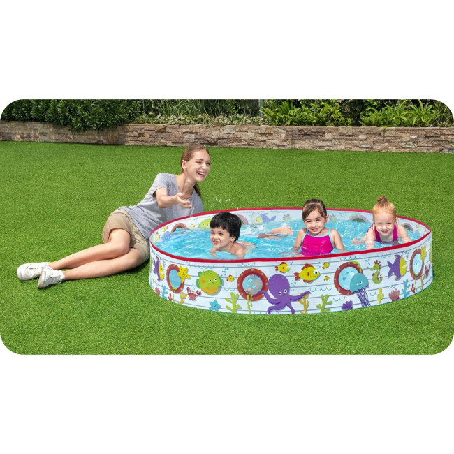 Бассейн детский Рыбки Bestway 55029 152х25 см