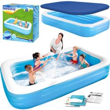 Бассейн надувной прямоугольный 2в1 Bestway 54009, 305 x 183 x 56 см