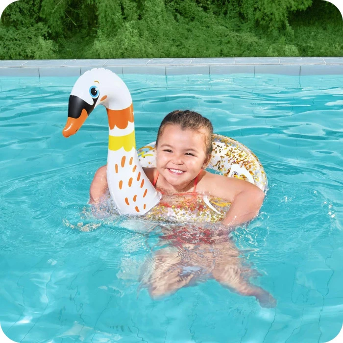 Круг надувной для бассейна Bestway 36306 Лебедь, 61 см