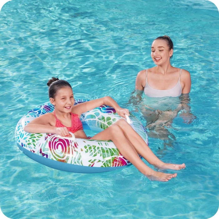 Круг надувной для плавания Bestway 36084 голубой, 91 см