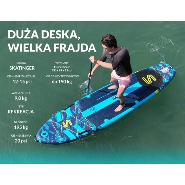 Надувная SUP доска (Сапборд) Skatinger Asiaticus 350