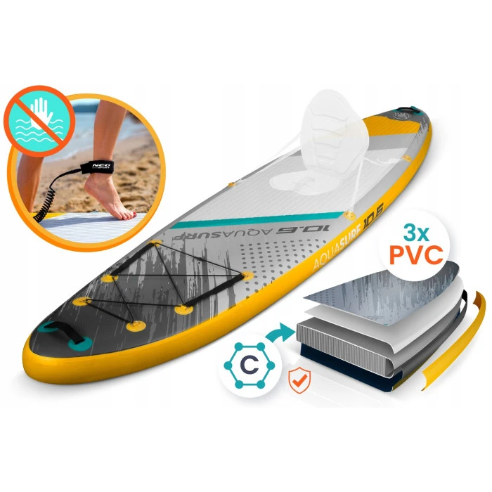 Надувная SUP доска (Сапборд) Neo-Sport 170205 Aquasurf 320 х 84 х 15 см