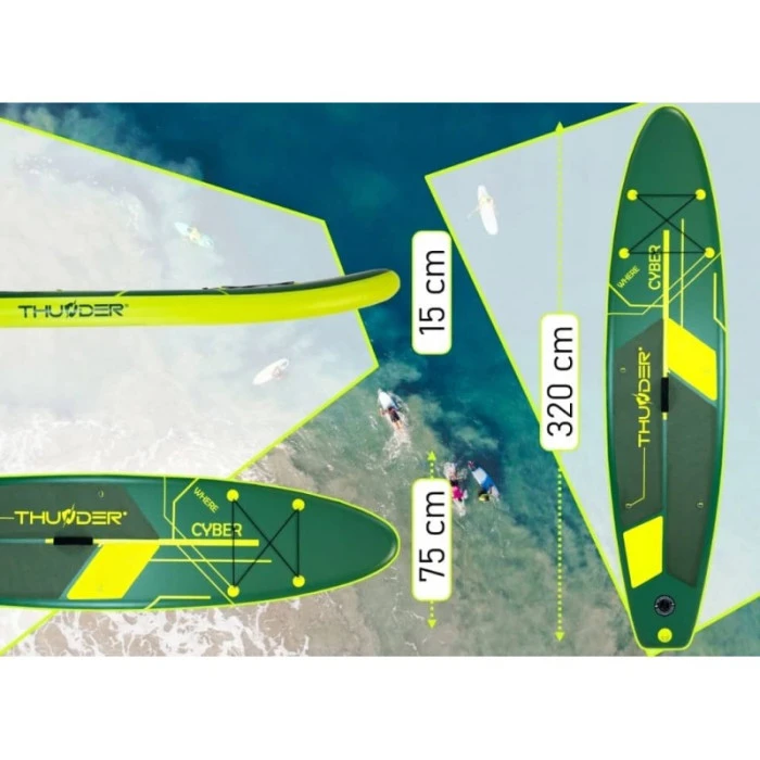 Надувная доска SUP (Сапборд) THUNDER CYBER 320