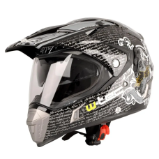 Мотоциклетный шлем W-TEC NK-311 enduro + BLENDA 2019 - размер M(57-58) / duo sport черно-серый