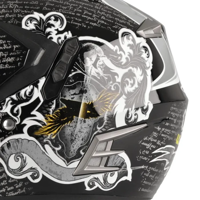 Мотоциклетный шлем W-TEC NK-311 enduro + BLENDA 2019 - размер M(57-58) / duo sport черно-серый