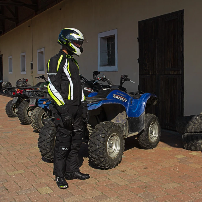 Мужские мотоштаны W-TEC Thollte - черные/L