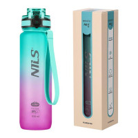 Трехтановая бутылка NILS EXTREME NCD04 зелено-розовый