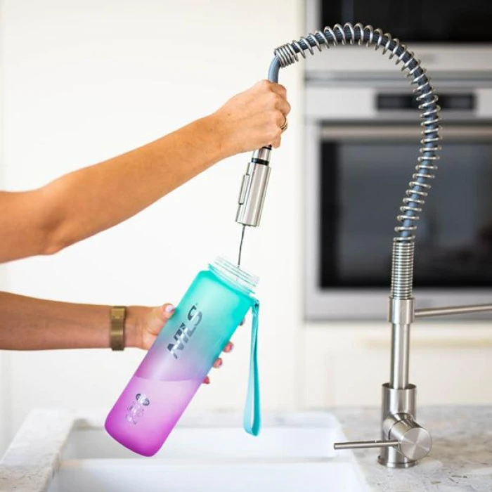 Трехтановая бутылка NILS EXTREME NCD04 зелено-розовый