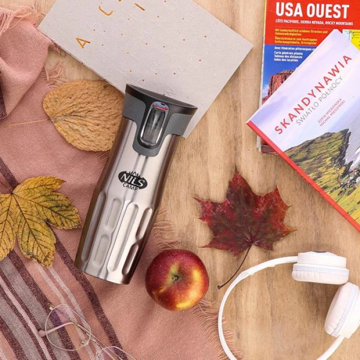 Термочашка NILS CAMP NCC06 420 мл серебряная