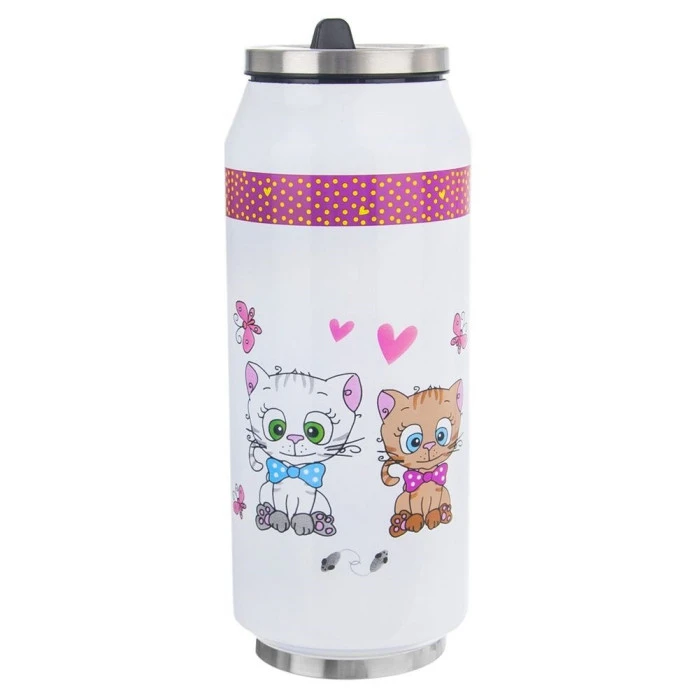 Термокружка Orion Kitten 400 мл, разноцветная