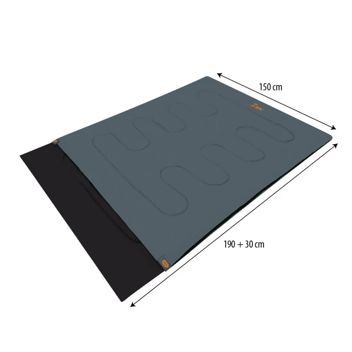 Спальний мішок NILS CAMP NC2001, сіро-помаранчевий